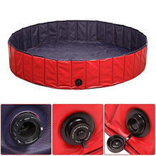 Carica l'immagine nel visualizzatore di Gallery, Femor Piscina per Cani, Gatti, Bagno 160x160x30cm, Rosso