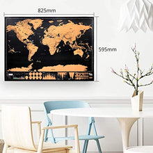 Carica l'immagine nel visualizzatore di Gallery, CAMWAY Mappa del Mondo da Grattare,Scratch Map World Extra Large 82X59...