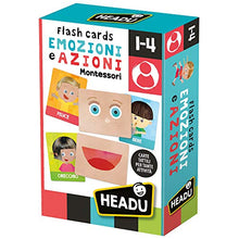 Carica l'immagine nel visualizzatore di Gallery, Headu Flashcards Montessori Emozioni e Azioni, IT23103