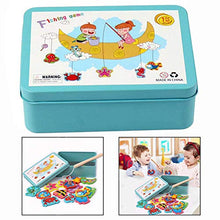 Carica l'immagine nel visualizzatore di Gallery, LHKJ Magnetico Gioco di Pesca,Gioco Pesca in Legno per bambini,15 Pesci... - Ilgrandebazar