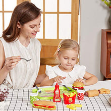 Carica l'immagine nel visualizzatore di Gallery, Buyger Vassoio Hamburger e Hotdog Cucina Cibo Giocattoli per Bambini
