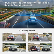 Carica l'immagine nel visualizzatore di Gallery, Dash Cam, Abask Doppia Telecamera per Auto, 4 Pollici FHD 1080P Visione...