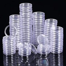 Carica l'immagine nel visualizzatore di Gallery, Hicarer 25 mm Capsule di Monete Trasparente Rotondo Portamonete in Plastica... - Ilgrandebazar