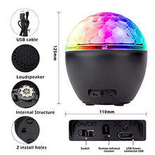 Carica l'immagine nel visualizzatore di Gallery, BACKTURE Luci da Palco, Discoteca LED Bluetooth con Telecomando e USB...