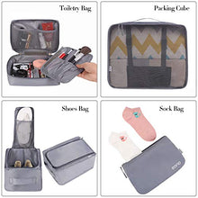 Carica l'immagine nel visualizzatore di Gallery, Eono by Amazon - Organizer Valigia Set di 8, cubi da viaggio, Grigio