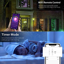 Carica l'immagine nel visualizzatore di Gallery, FISHOAKY WIFI Striscia LED, 5M RGB LED Strip Alexa 5m