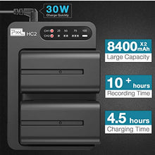 Carica l'immagine nel visualizzatore di Gallery, NP-F970 - Batteria e caricabatterie (doppio canale 30w Quick Charger), Pixel...