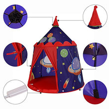 Carica l'immagine nel visualizzatore di Gallery, SONGMICS Tenda da Gioco Castello con Astronavi per Ragazzi e Bambini, rosso - Ilgrandebazar