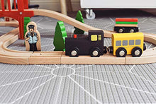 Carica l'immagine nel visualizzatore di Gallery, Tiny Land Pista Treno in Legno, Set Ferrovia Legno (39 PCS)