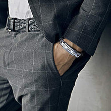 Carica l'immagine nel visualizzatore di Gallery, COOLMAN Bracciale da Uomo Regolabile per papà Papa Dad con Acciaio - Ilgrandebazar