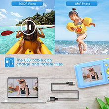 Carica l'immagine nel visualizzatore di Gallery, Fotocamera per Bambini Macchina Fotografica Subacquea Blu