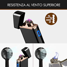 Carica l'immagine nel visualizzatore di Gallery, Accendino Elettrico, USB Ricaricabile Antivento... - Ilgrandebazar
