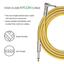 Carica l'immagine nel visualizzatore di Gallery, Asmuse Cavo Chitarra 3M Spirale Slient Jack Basso con 6.35mm Giallo-3m - Ilgrandebazar