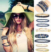 Carica l'immagine nel visualizzatore di Gallery, Milacolato 4 Set Braccialetti Impilabili per Donne con Perline... - Ilgrandebazar