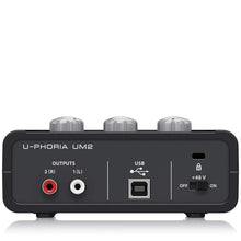Carica l'immagine nel visualizzatore di Gallery, Behringer U-PHORIA UM2  2 x 2 interfacce audio USB 2.0 Nero - Ilgrandebazar