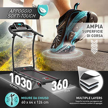 Carica l'immagine nel visualizzatore di Gallery, Tapis ROULANT Elettrico Pieghevole Bluetooth (1800 W / 2,5HP Picco), App...