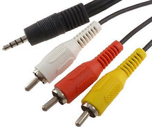 Carica l'immagine nel visualizzatore di Gallery, Acemax 1,2 m 1.2 m 3.5 mm maschio jack a RCA video/audio (L/R) a/v cavo per... - Ilgrandebazar