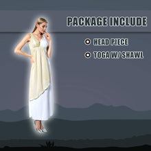 Carica l'immagine nel visualizzatore di Gallery, EraSpooky Costumi Costume da Dea Greco Antico one size, Bianco 2 - Ilgrandebazar