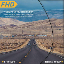 Carica l'immagine nel visualizzatore di Gallery, Dash Cam fotocamera anteriore e posteriore per auto, doppio obiettivo con...