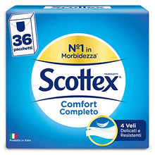 Carica l'immagine nel visualizzatore di Gallery, Scottex Fazzoletti Comfort Completo, Confezione da 36 Pacchetti - Ilgrandebazar