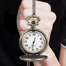 Carica l'immagine nel visualizzatore di Gallery, Montre de poche Vintage Quartz Classique Sculpture de...
