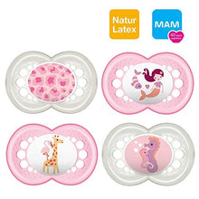 Carica l'immagine nel visualizzatore di Gallery, MAM Original Latex Ciuccio 16+ mesi Flowers &amp; Friends, 4 pezzi, 2... - Ilgrandebazar