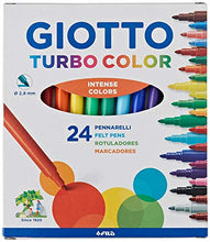 Carica l'immagine nel visualizzatore di Gallery, Giotto, 24 Pennarelli Giotto Turbo - Ilgrandebazar