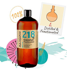 Carica l'immagine nel visualizzatore di Gallery, Naissance Olio di Cocco Frazionato - Vegetale Puro al 100% - 1L - Ilgrandebazar