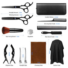 Carica l'immagine nel visualizzatore di Gallery, Sunandy 14 in 1 Forbici Parrucchiere Professionali Kit per taglio dei...