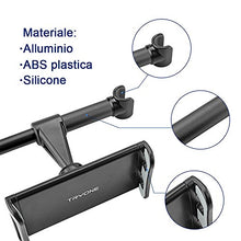 Carica l'immagine nel visualizzatore di Gallery, Tryone Supporto Tablet Poggiatesta Auto, supporto per tablet sedile Nero