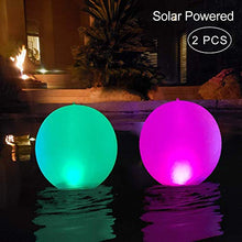 Carica l'immagine nel visualizzatore di Gallery, Solare da Giardino per Esterni,Luci Piscine Galleggianti Globo 2pcs