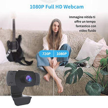 Carica l'immagine nel visualizzatore di Gallery, wansview Webcam 1080P con Microfono, PC Laptop Desktop Computer USB 2.0 Full...