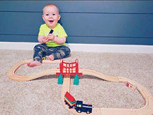 Carica l'immagine nel visualizzatore di Gallery, Tiny Land Pista Treno in Legno, Set Ferrovia Legno (39 PCS)