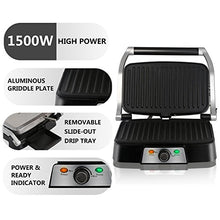 Carica l'immagine nel visualizzatore di Gallery, Aigostar Hitte 30HFA - Panini Maker/Griglia, Pressa a Griglia, Antiaderente - Ilgrandebazar
