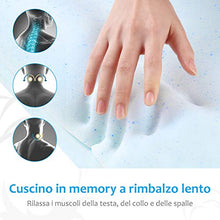Carica l'immagine nel visualizzatore di Gallery, Levesolls Cuscino Cervicale Memory con Altezza Regolabile, Cervicale... - Ilgrandebazar