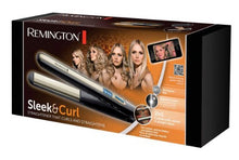 Carica l'immagine nel visualizzatore di Gallery, Remington Sleek &amp; Curl Piastra per Capelli, Nero/Beige - Ilgrandebazar