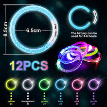 Carica l'immagine nel visualizzatore di Gallery, NASUM Braccialetti Luminosi, 12 PCS 6 Colori Multicolori,... - Ilgrandebazar