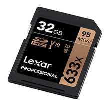 Carica l'immagine nel visualizzatore di Gallery, Lexar Schede Professional 633X 32Gb Sdhc Uhs-I, Nero 32GB