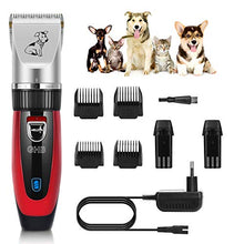 Carica l'immagine nel visualizzatore di Gallery, GHB Tosatrice Cani Professionale Animali Elettrica Rosso - Ilgrandebazar