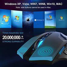 Carica l'immagine nel visualizzatore di Gallery, TECKNET Mouse da Gioco Wireless, Raptor 2.4G Gaming, per Nero