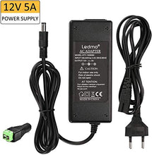 Carica l'immagine nel visualizzatore di Gallery, LEDMO Alimentatore 12V 5A Trasformatore 12v 5a 60w