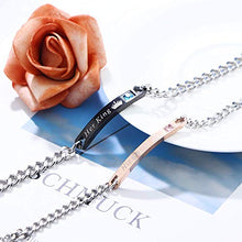 Carica l'immagine nel visualizzatore di Gallery, Milacolato Coppia Ciondolo Collana Regalo per Uomo Donna Lui e Lei Set... - Ilgrandebazar