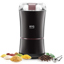 Carica l'immagine nel visualizzatore di Gallery, KYG Macinacaffè Elettrico 300W con Lame in Acciaio Inox Macinino Marrone - Ilgrandebazar