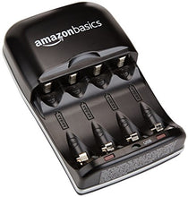 Carica l'immagine nel visualizzatore di Gallery, AmazonBasics - Carica batterie con porta USB per Ni-MH AA e AAA - Ilgrandebazar