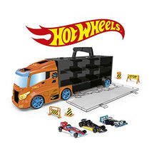 Carica l'immagine nel visualizzatore di Gallery, ODS- Transporter 40 Hot Wheels Camion Valigetta con Auto Originali Incluse,...