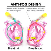 Carica l'immagine nel visualizzatore di Gallery, SFUN Maschera da Snorkel, per Snorkeling, easybreath L-XL, rosa L-XL