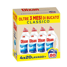 Carica l'immagine nel visualizzatore di Gallery, Dixan Classico Detersivo Liquido Lavatrice, Tecnologia Pulito Profondo, 80...