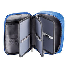 Carica l'immagine nel visualizzatore di Gallery, AMGOMH Astuccio Matite 72 Slot Ampia Capacità Porta Penne Tasca Custodia Blu