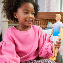 Carica l'immagine nel visualizzatore di Gallery, Barbie Ken, Bambola con Maglietta e Pantaloncini Bianchi, per Bambini 3+... - Ilgrandebazar