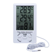 Carica l'immagine nel visualizzatore di Gallery, JZK TA298 Termoigrometro Digitale con 1.5mt sonda LCD Display Bianco - Ilgrandebazar